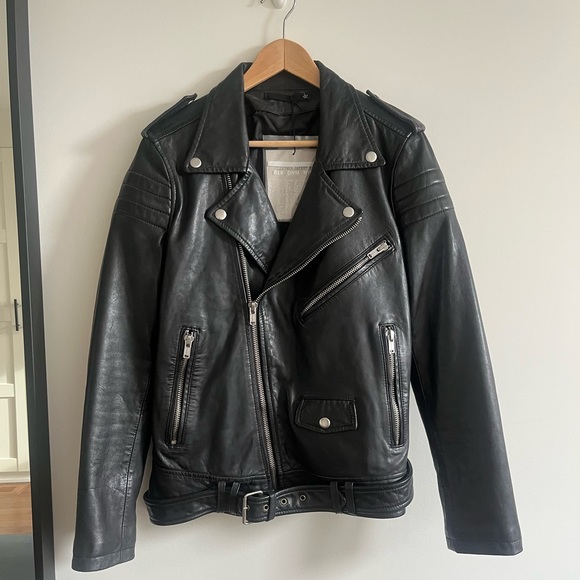 NWT BLK DNM Motorcycle Jacket. Black. Size Large. - Picture 5 of 10